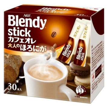 AGF Blendy Coffee - Blendy深度烘焙牛奶咖啡 9g x30條裝【平行進口】(4901111131965)