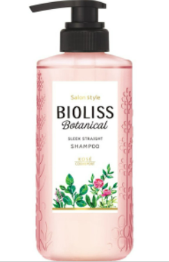 KOSE 高絲 - Bioliss植物洗髮水（直髮柔順）480ml(粉紅)【平行進口】(4971710392524)