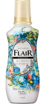 KAO 花王 - Flair 12小時長效清香柔順劑-繽紛花果香型540ml藍色(4901301377388)