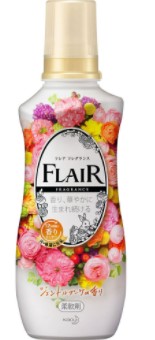 KAO 花王 - Flair 12小時長效清香柔順劑-甜白馨香香型 540ml黑色(4901301398444)