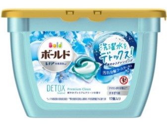 P&G-BOLD - 3D超濃縮抗菌洗衣膠囊17顆盒裝-桂花清香(淺藍)【平行進口】(4902430166058)