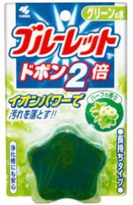 Kobayashi - 小林製藥 馬桶水箱清潔除菌芳香劑(綠-洋甘菊型)120g 【4987072071137】綠X1
