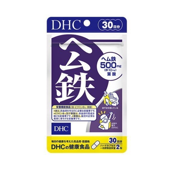 DHC - 血紅鐵元素精華膠囊(30日份量) 60粒 (平行進口)(4511413626788)