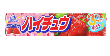 日本森永製菓 - 森永 - Hi-Chew草莓味軟糖12粒/ 3條 -(4902888116209) -平行進口