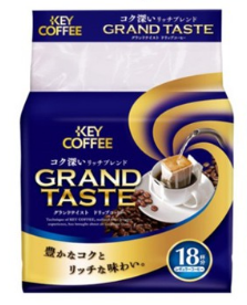 Key Coffee 深焙香濃掛耳式咖啡 108克 (6克 x 18袋) **新舊包裝隨機發貨** (4901372288095) <平行進口>