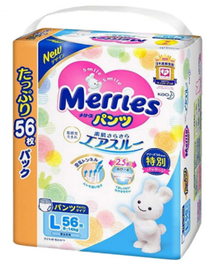 Merries - 日本新版~花王 學習褲 L56枚 x 3包【原箱優惠】(4901301389909)5211
