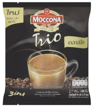 名仕 - Moccona 3合1經典即溶咖啡486g(18g x 27條)【8851753098835】黑色